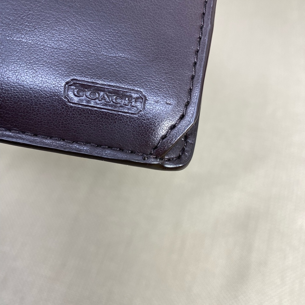 COACH CAMPBELL BROWN LEATHER WALLET - Picture 11 of 11